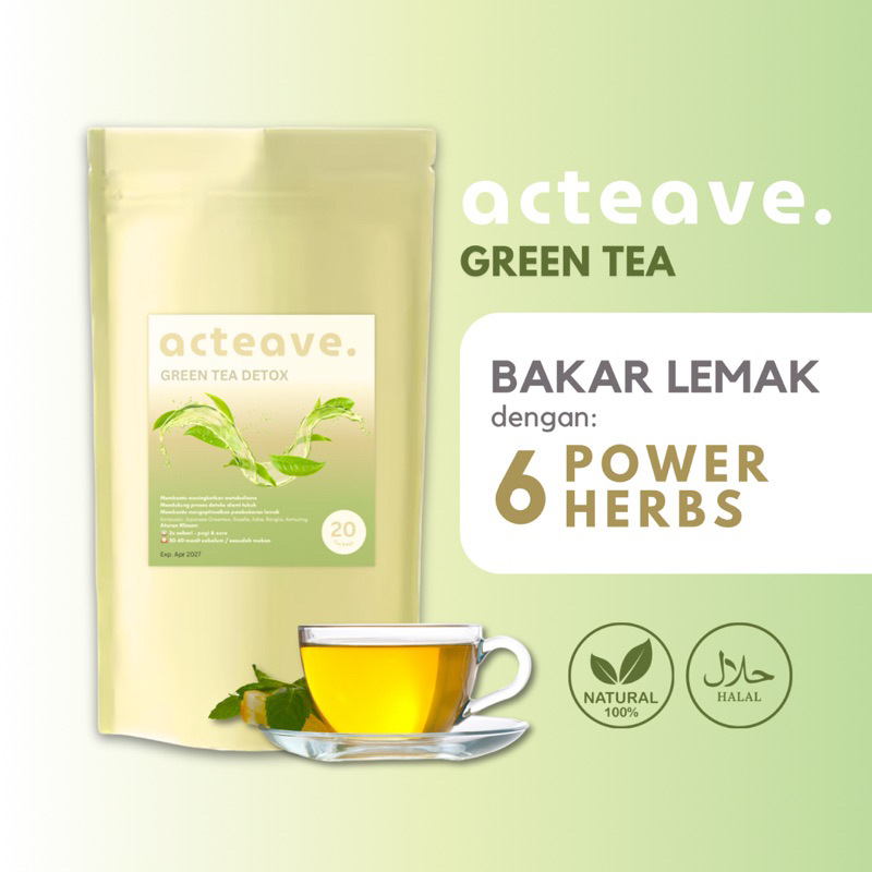 

acteave - Green Tea Teh Hijau Detox dan Diet alami