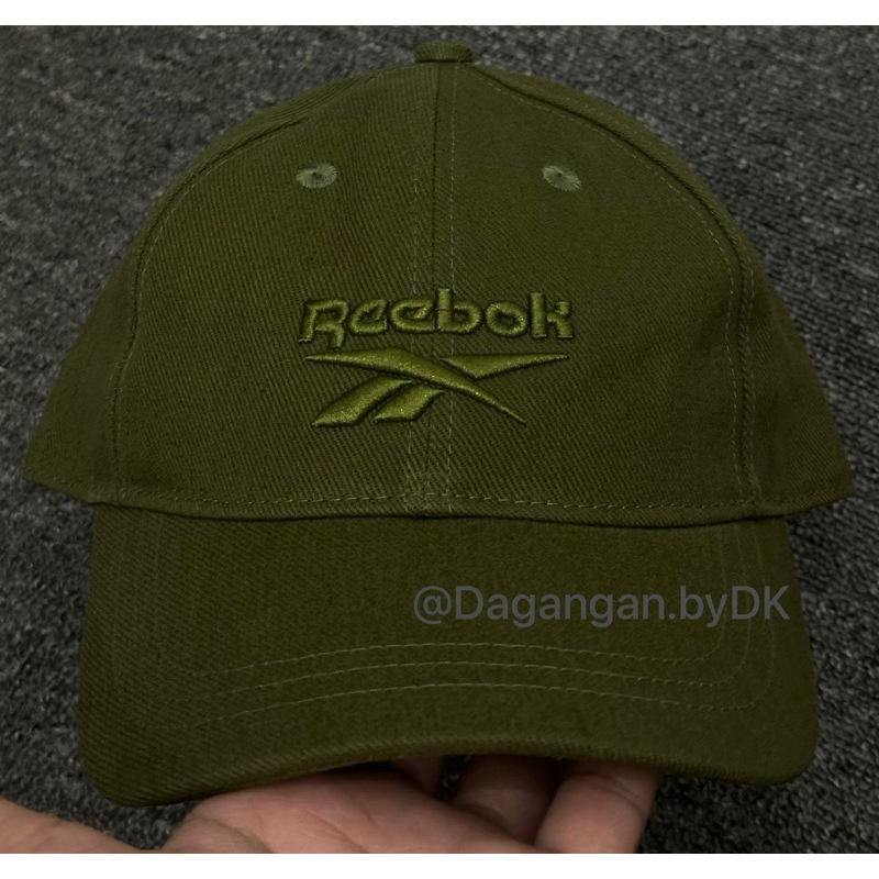 Topi Reebok Cap Big Logo Orginal 100% Green Army