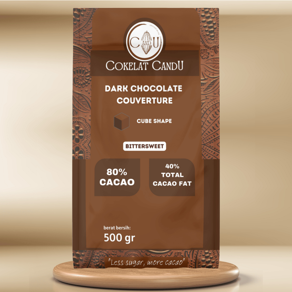 

Dark chocolate 80% gula aren 500gr
