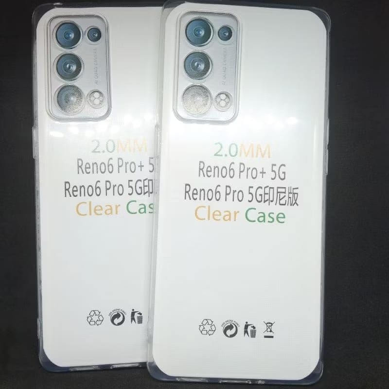 Soft Case Original Space Bening OPPO Reno 6 Pro Plus 5G/Reno 6 Pro 5G Casing Transparan Pelindung Ca