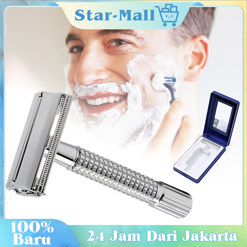 Alat Cukur Jenggot Manual Cukur Jenggot Manual Alat Cukur Kumis With Storage Box