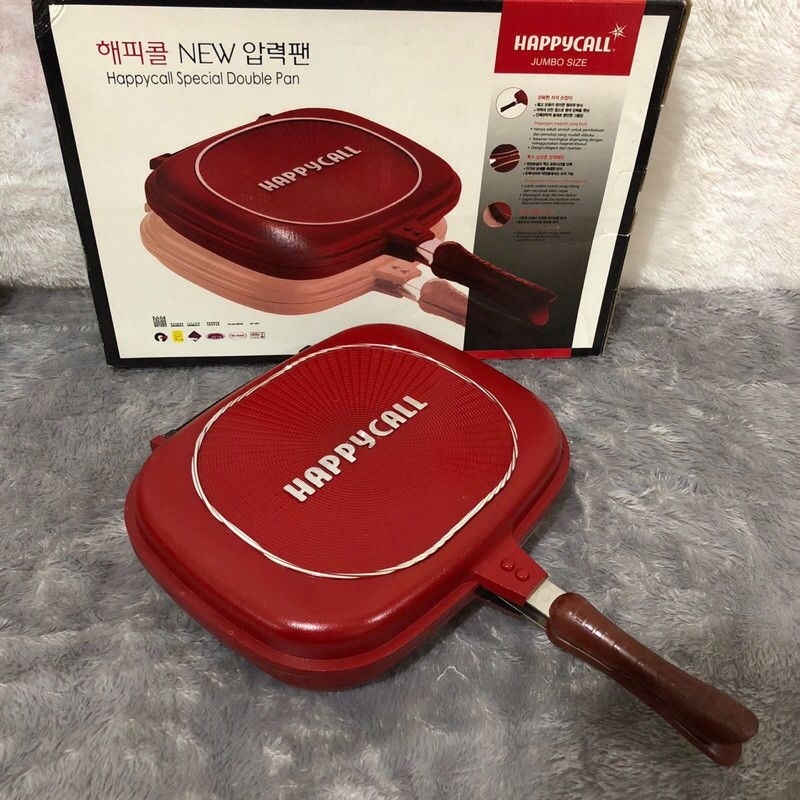 WAJAN TEFLON DOUBLE FRY PAN HAPPY CALL SERBAGUNA MASAK - GORENG - PANGGANG