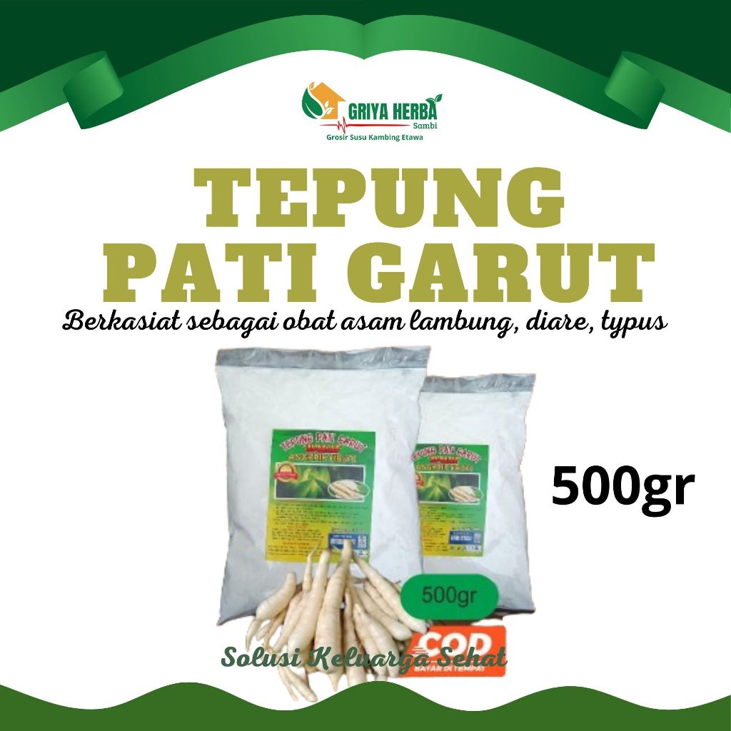 

Griya Herba Tepung Pati Garut 500gr