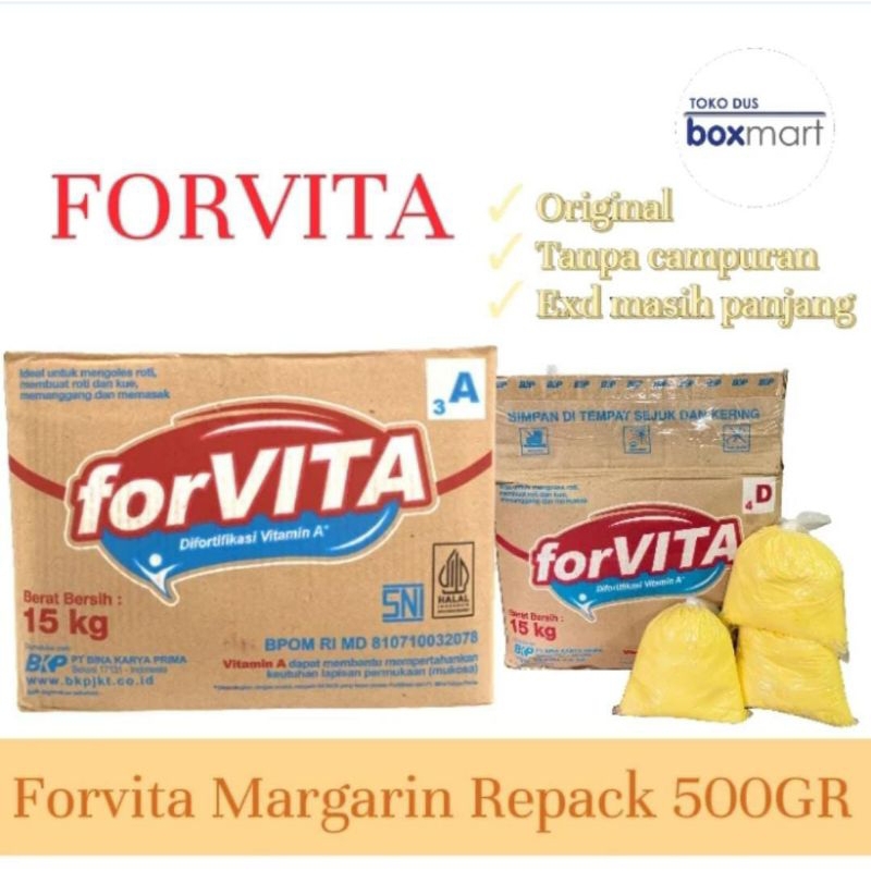 

(500gr) Mentega FORVITA Margarin Cream Repack