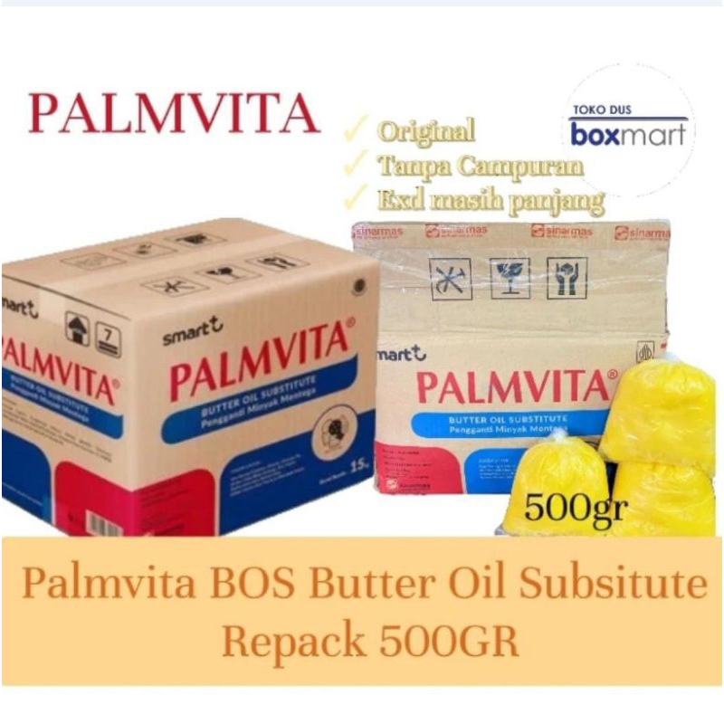 

( 500gr ) PALMVITA BOS BUTTER OIL Pengganti Butter mentega Repack