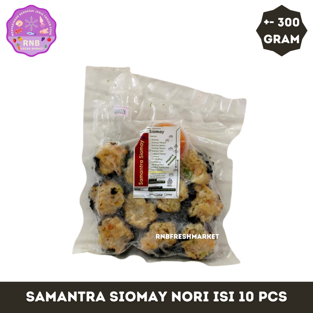 

Samantra Siomay Nori Isi 10 Pcs Netto +- 300 Gram