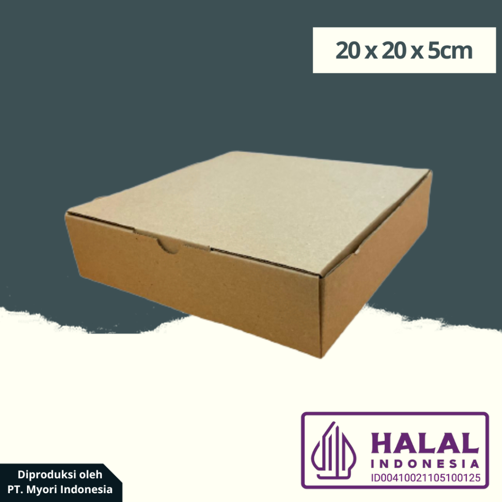 

Box Die Cut | Box Pizza (uk. 20x20x5 cm)