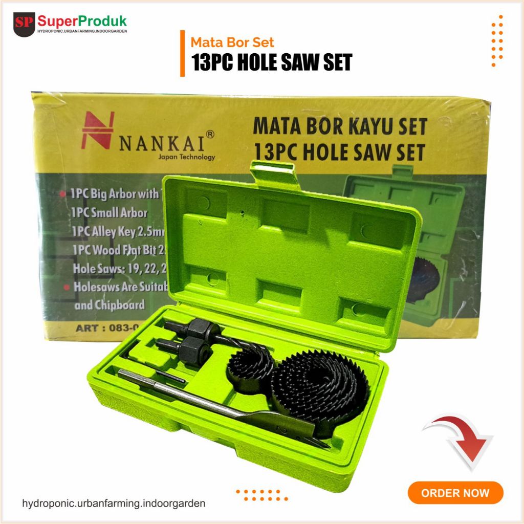 Holesaw Untuk Melubangi Pipa / Talang Hidroponik