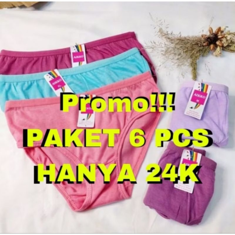 CD/CELANA DALAM WANITA ||DUA PUTRI ||PCS Celana Dalam Wanita Dewasa Merk 2 Ratu || CD JUMBO SIZE M L