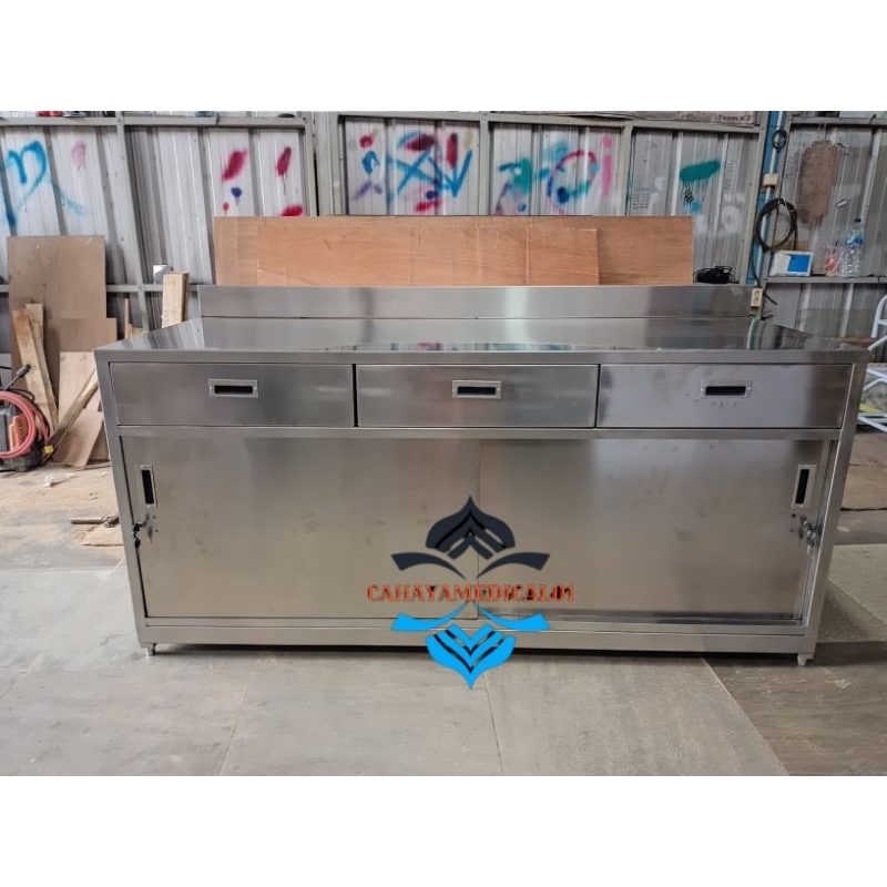 Meja cabinet stainless / Meja cabinet / Meja stainless cabinet / Meja stainless