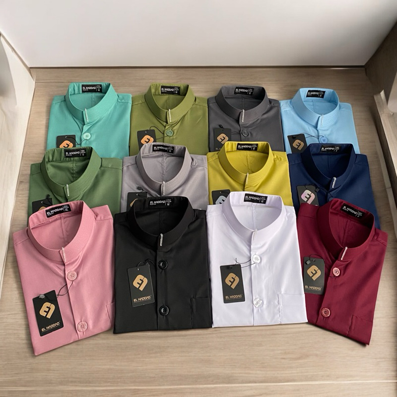 KOKO PREMIUM BAJU MUSLIM KOKO HAIBAH POLOS SAKU DEPAN EXCLUSIVE KAIN TOYOBO ELHADDAD