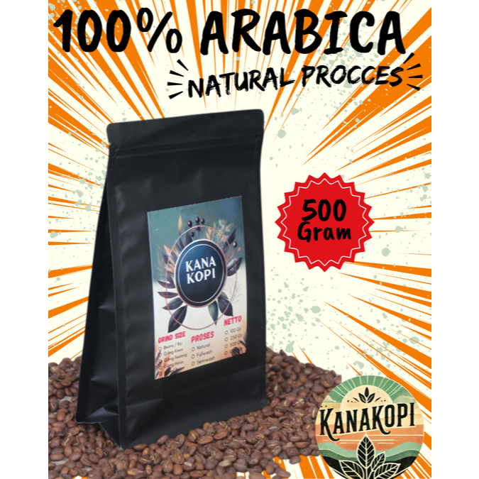 

Biji Kopi Bubuk Full Arabica Pangalengan, Ciwidey, Kamojang Natural Proses Kwalitas Terbaik 500 gram