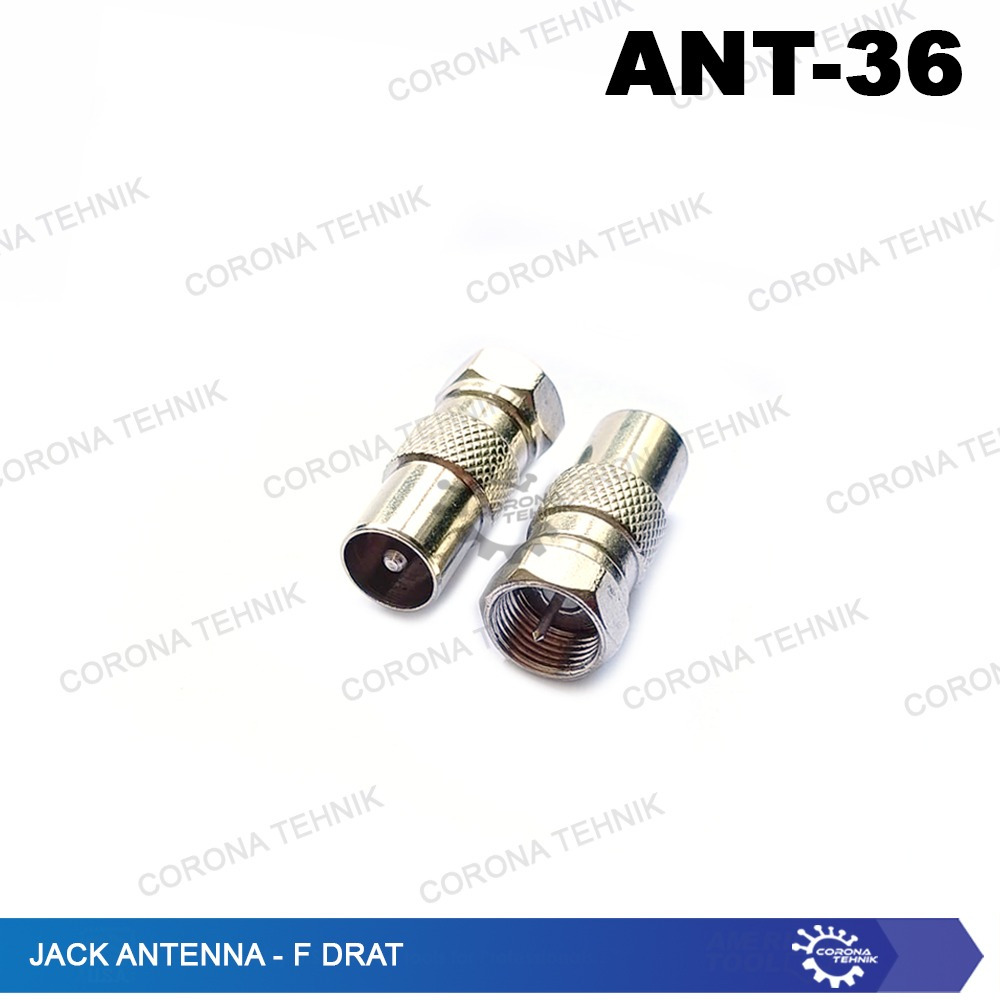 ( Jack Antenna Male To Connector F Male ) Jack Antenna To F Drat