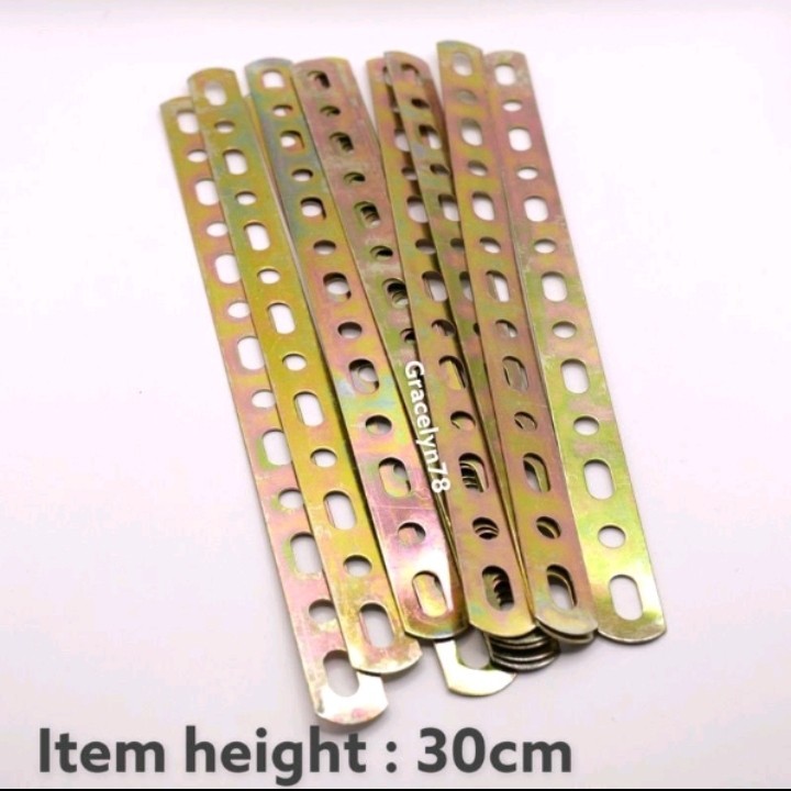 Plat besi serbaguna 30cm kuningan plat besi Lubang bolong serbaguna 30cm Tipis harga perbiji