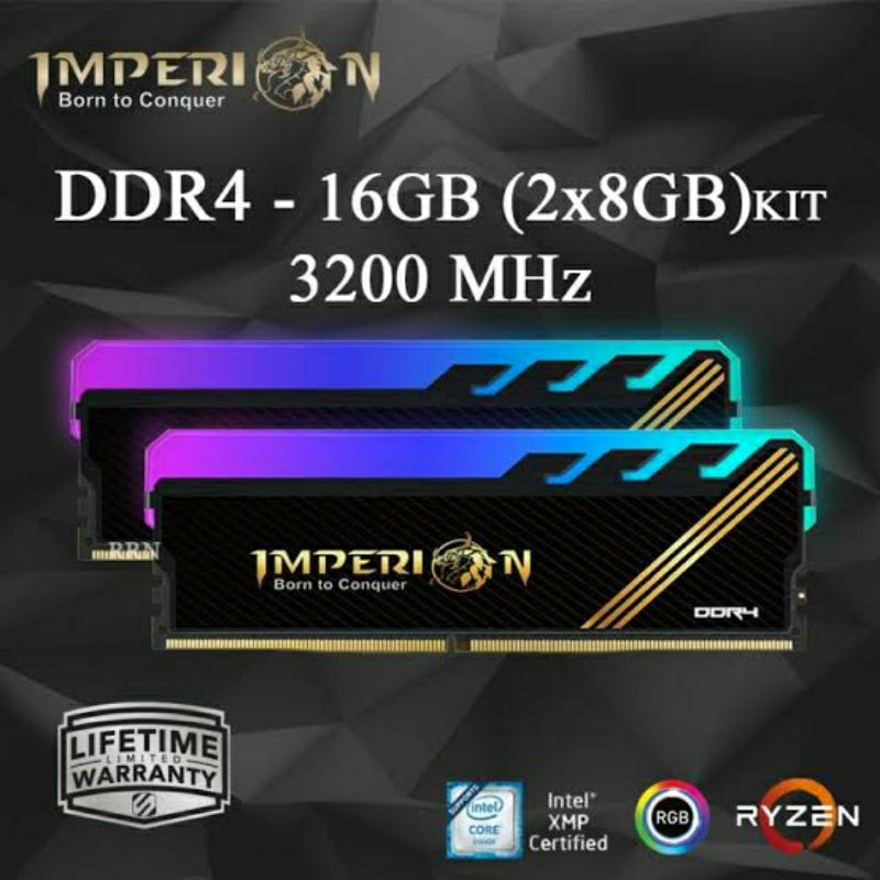 RAM KOMPUTER 32GB. (16 X2) DDR4 IMPERION