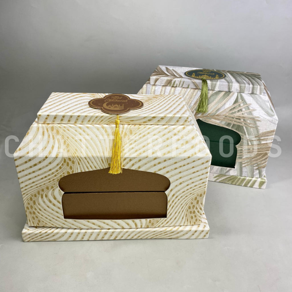 

Hardbox Lebaran Kuba Masjid 4 Toples 500gr/ Kotak Thinwall Kue Kering Lebaran/ Packaging Box Lebaran