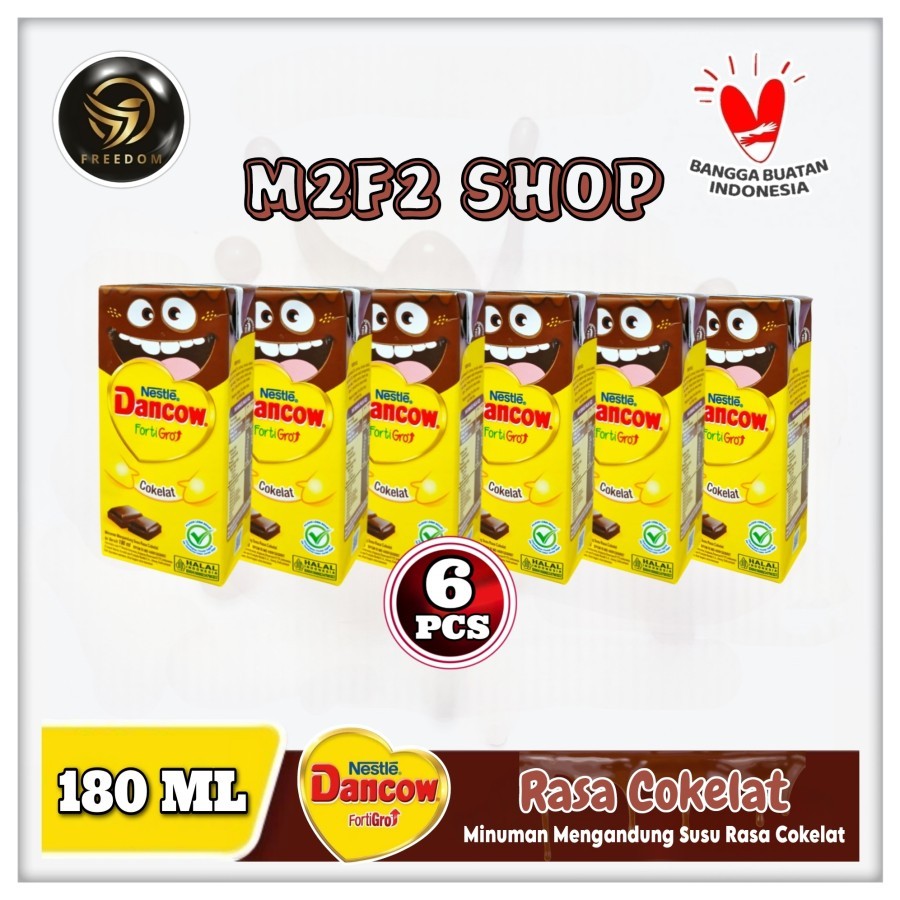 

Nestle Dancow Fortigro Chocolate | Susu Rasa Cokelat Kotak UHT - 180 ml (Kemasan 6 Pcs)