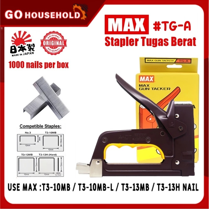 

TG-A Stapler Tembak Gun Tacker Max Original Guntacker alat Stapler tembak