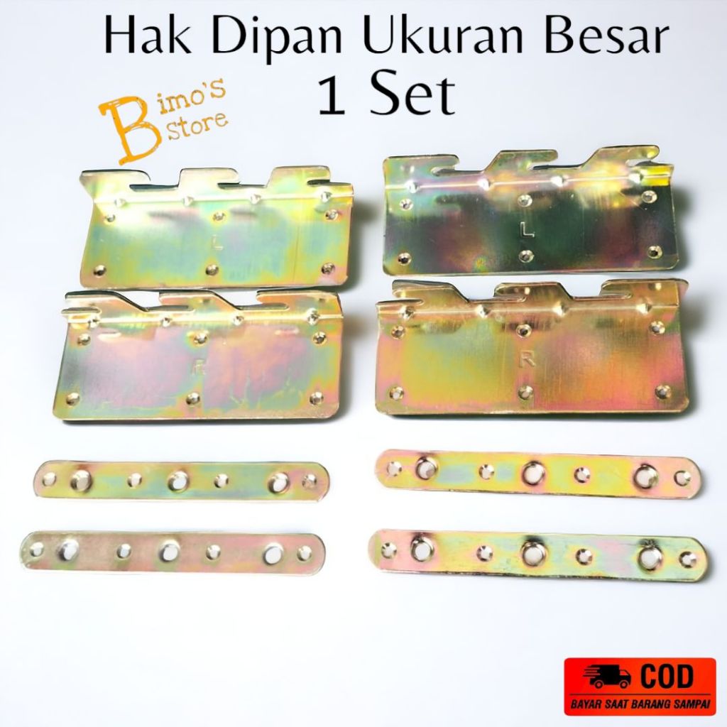 Hak Dipan 1set Ukuran Jumbo Hak Dipan Ranjang Hak Ranjang Engsel Ranjang Hak Dipan Tempat Tidur