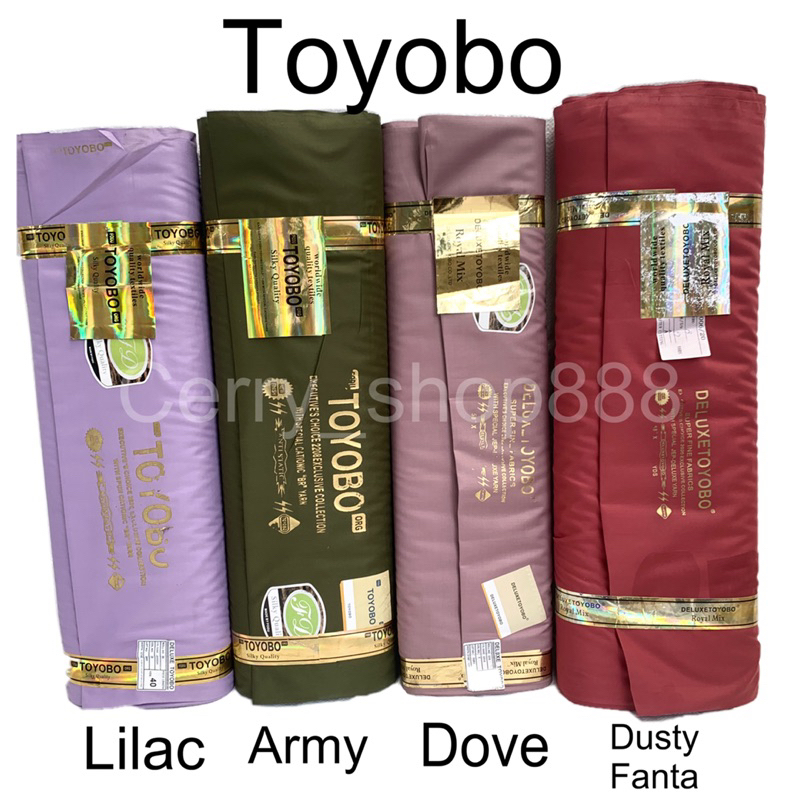 0,5 meter kain katun toyobo lilac dove dusty pink pusty fanta bandung kain gamis kain koko kain keme