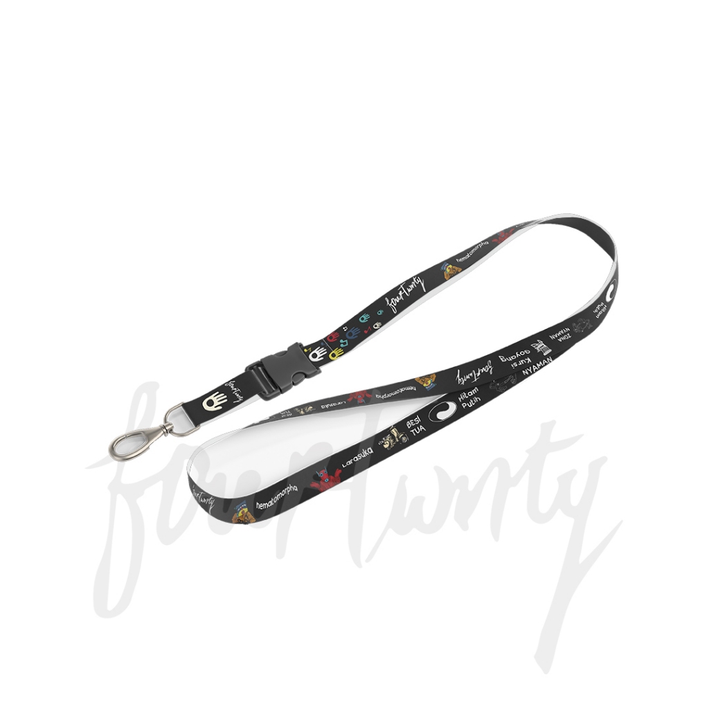 

SAA SONGLIST LANYARD BLACK WHITE