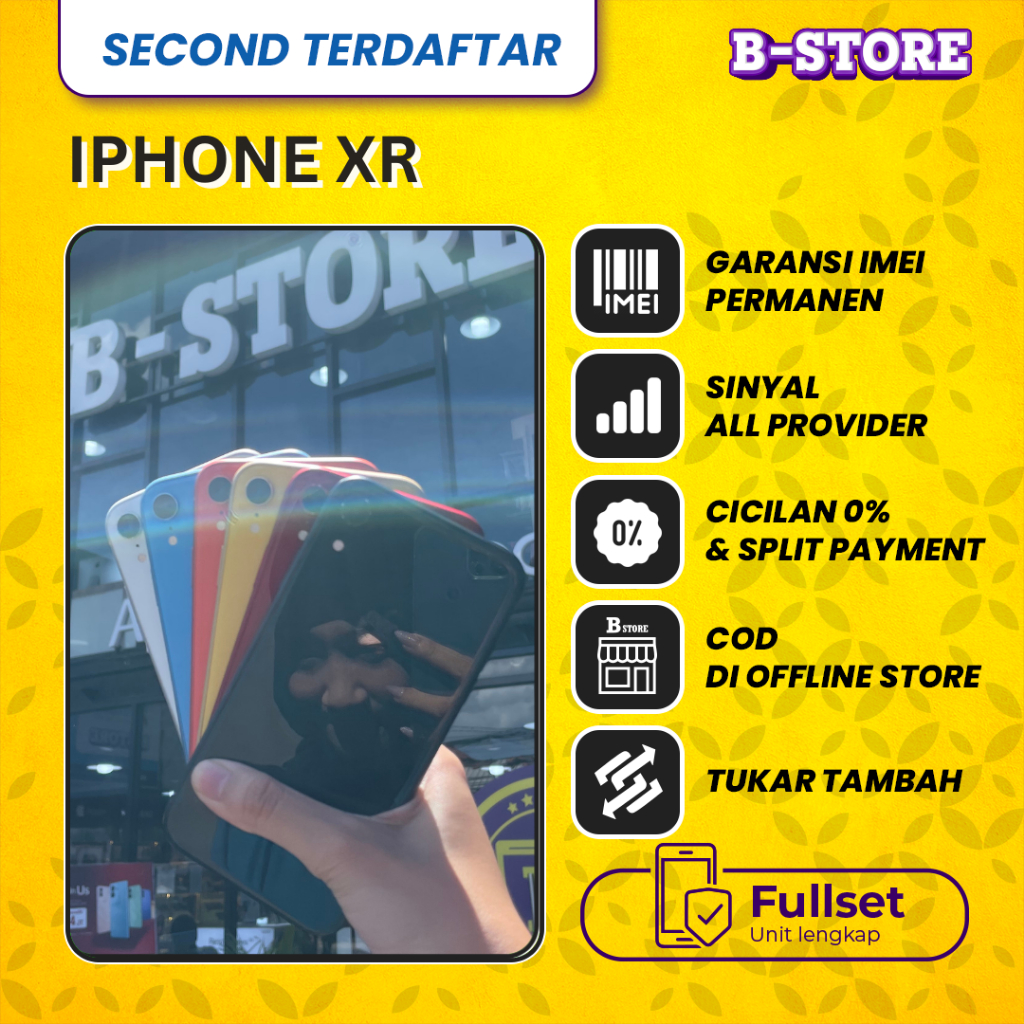 IP XR 128GB - Fullset Bergaransi - SECOND TERDAFTAR