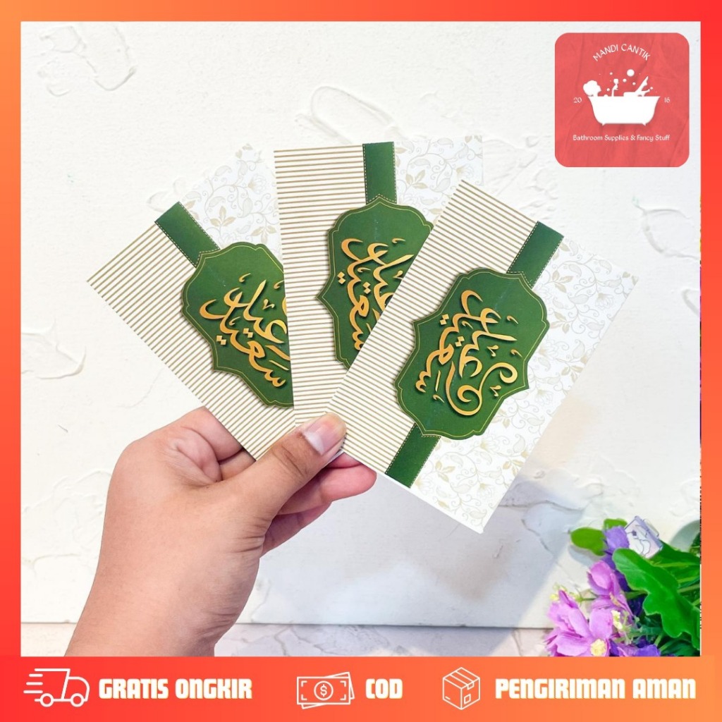 

AMPLOP LEBARAN 1 SET 10 KECIL HIJAU UKURAN 7,3 CM X 10,5 CM MN-1153 RAMADAN LUCU IMUT KADO UNIK