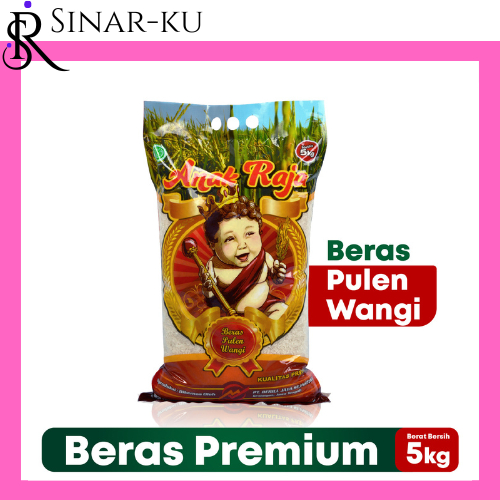 

beras cap Anak Raja kemasan 5 kg wangi pulen putih