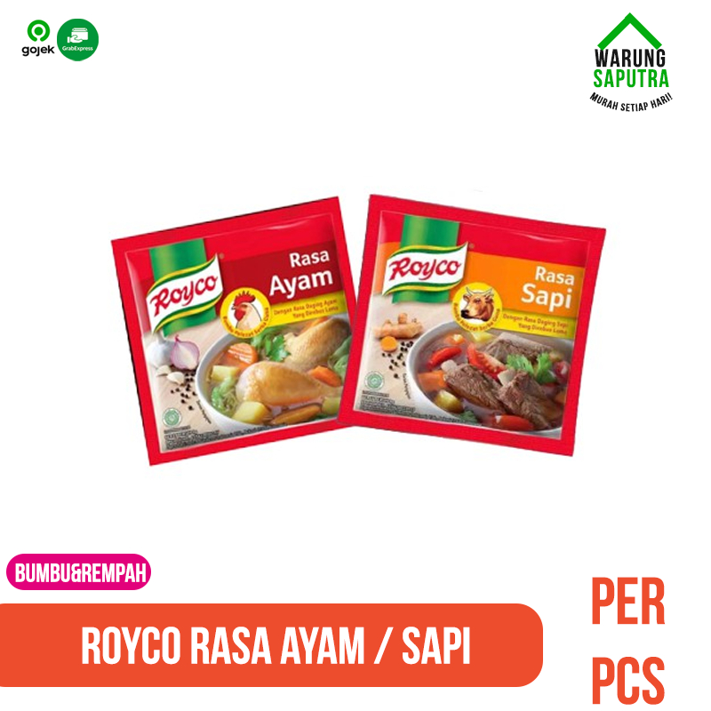 

Royco Ayam/Sapi Penyedap Rasa 9 g