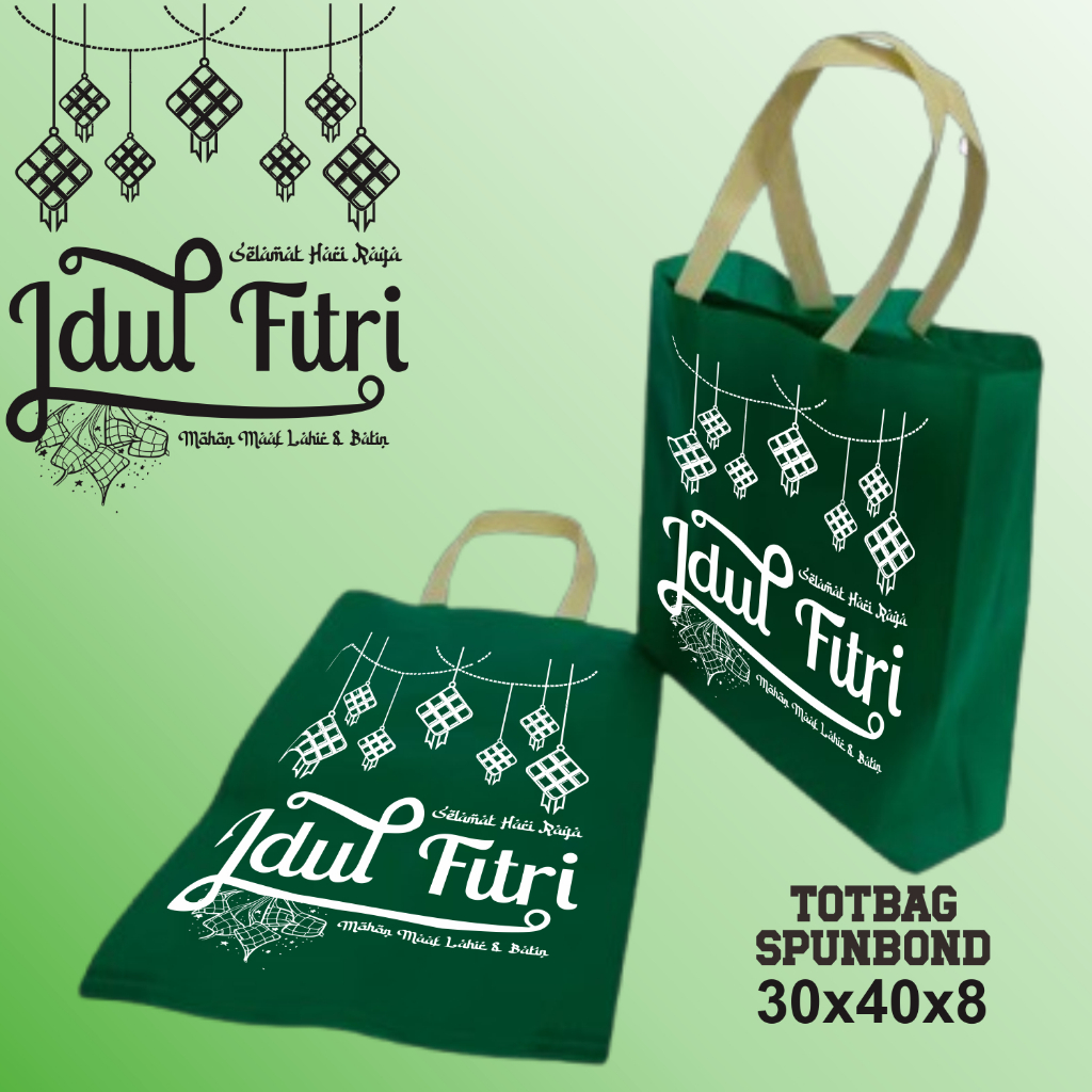 

Spunbond Lebaran, Tas Idul Fitri, Tas Murah 30x40 warna cerah bahan nyaman Bisa Satuan