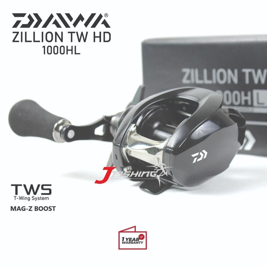 Reel DAIWA ZILLION TW HD 22 | 1000 HL XH XHL  | Japan | Bait Casting | Freshwater Saltwater | Resmi