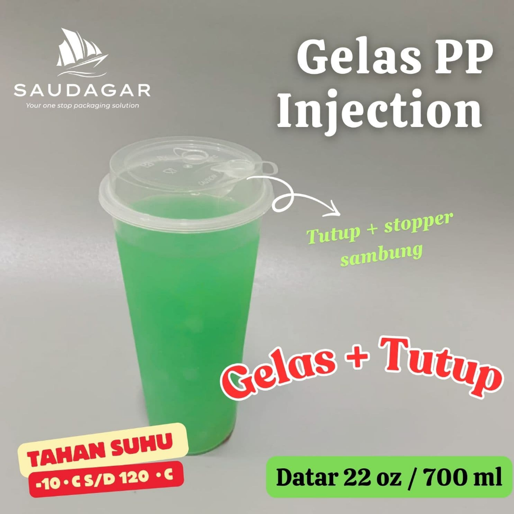 Gelas Cup PP Injection 22 oz / Gelas Thinwall 650 ml