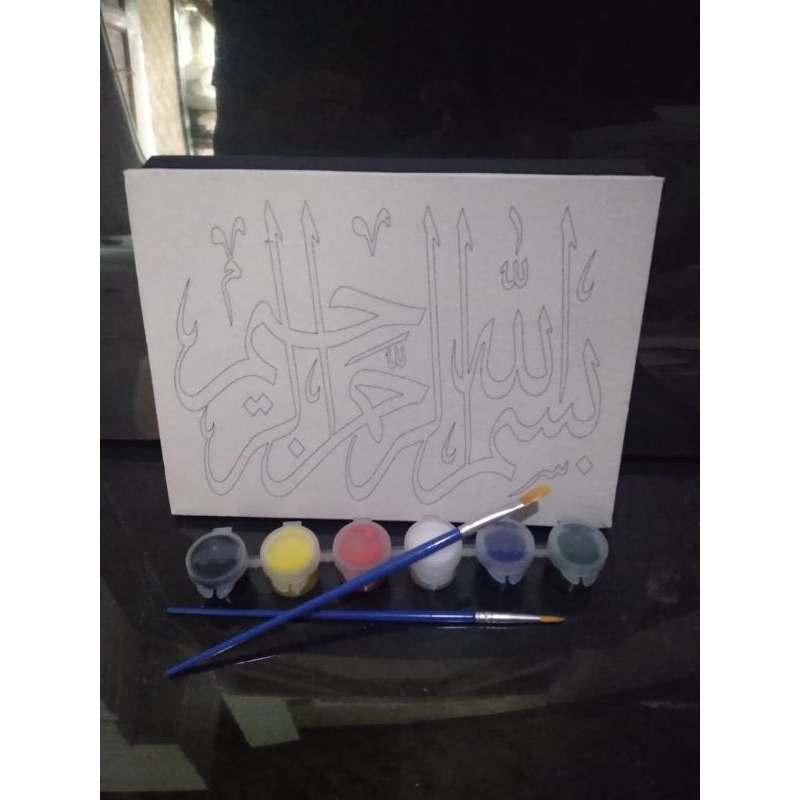 

Kanvas lukis sketsa paket mewarnai 15x20cm