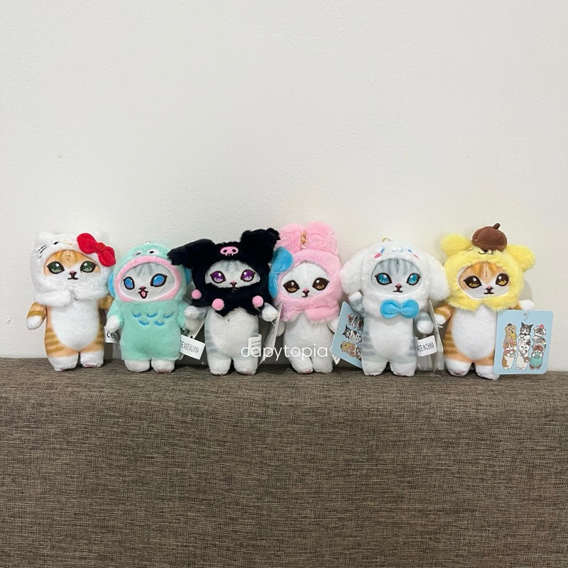 Gantungan Kunci Mofusand Cat Neko Costume Sanrio Characters / Mofusand Keychain Sanrio Costume / Gan