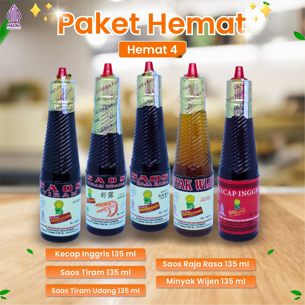 

SAOS BUMBU , SAUCE MAKANAN , KECAP , BAHAN MAKANAN , MASAKAN , SEASONING , HEMAT 4