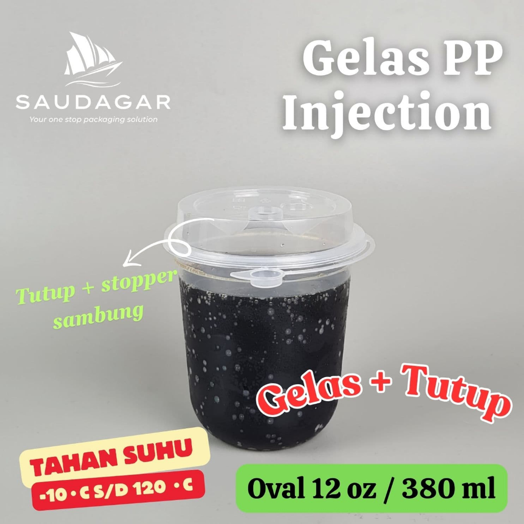 Gelas cup PP injection 12 oz / Gelas Thinwall 380 ml