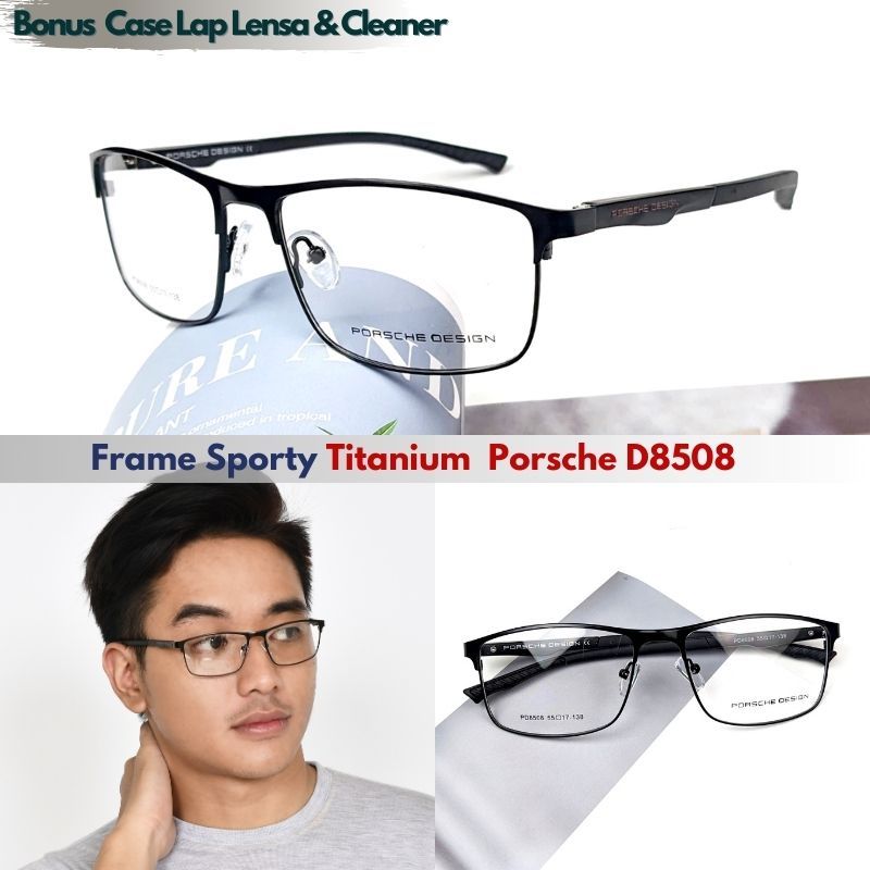 Kacamata Minus Photochromic Pria | Kacamata Photochromic Pria | Frame Kacamata Pria | Porsche Design