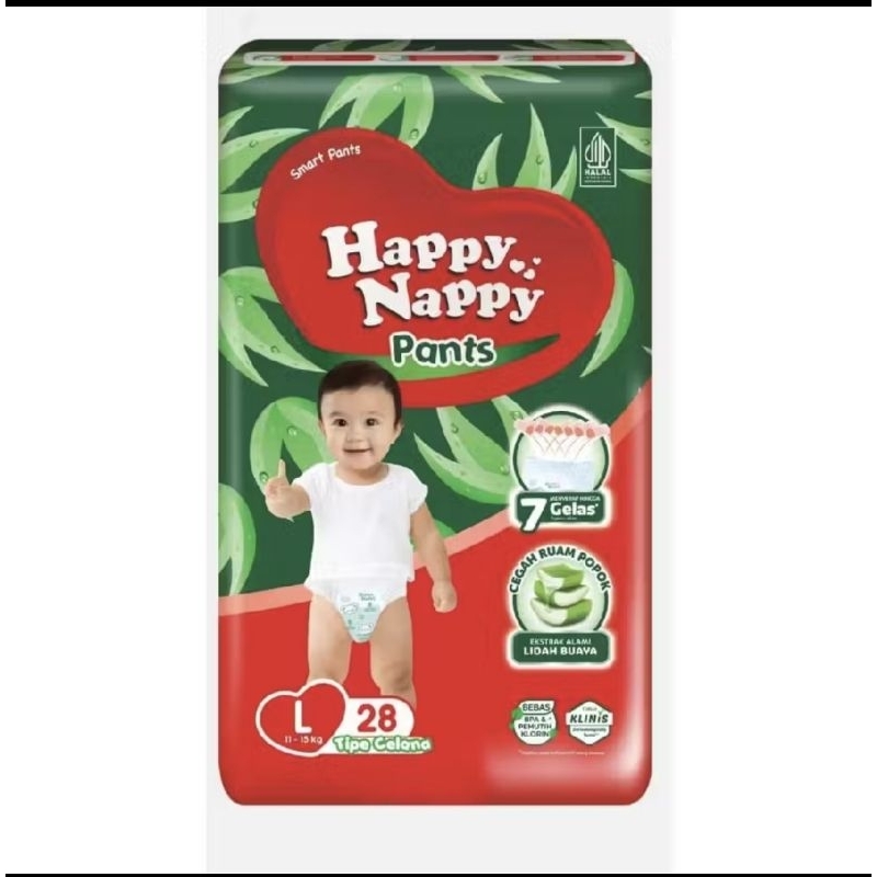 Happy Nappy Pants L28 / Popok Celana L28