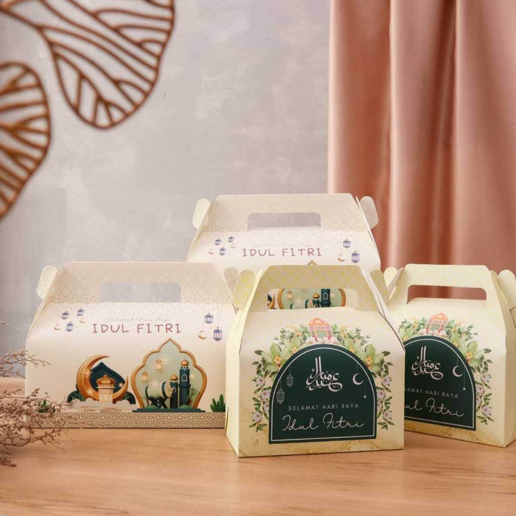 

[ ISI 10 PCS ] KOTAK HAMPERS IDUL FITRI / PAPER BAG LEBARAN 2025 / BOX HAMPERS SOUVENIR / GABLE BOX HAMPERS by. TOOKE