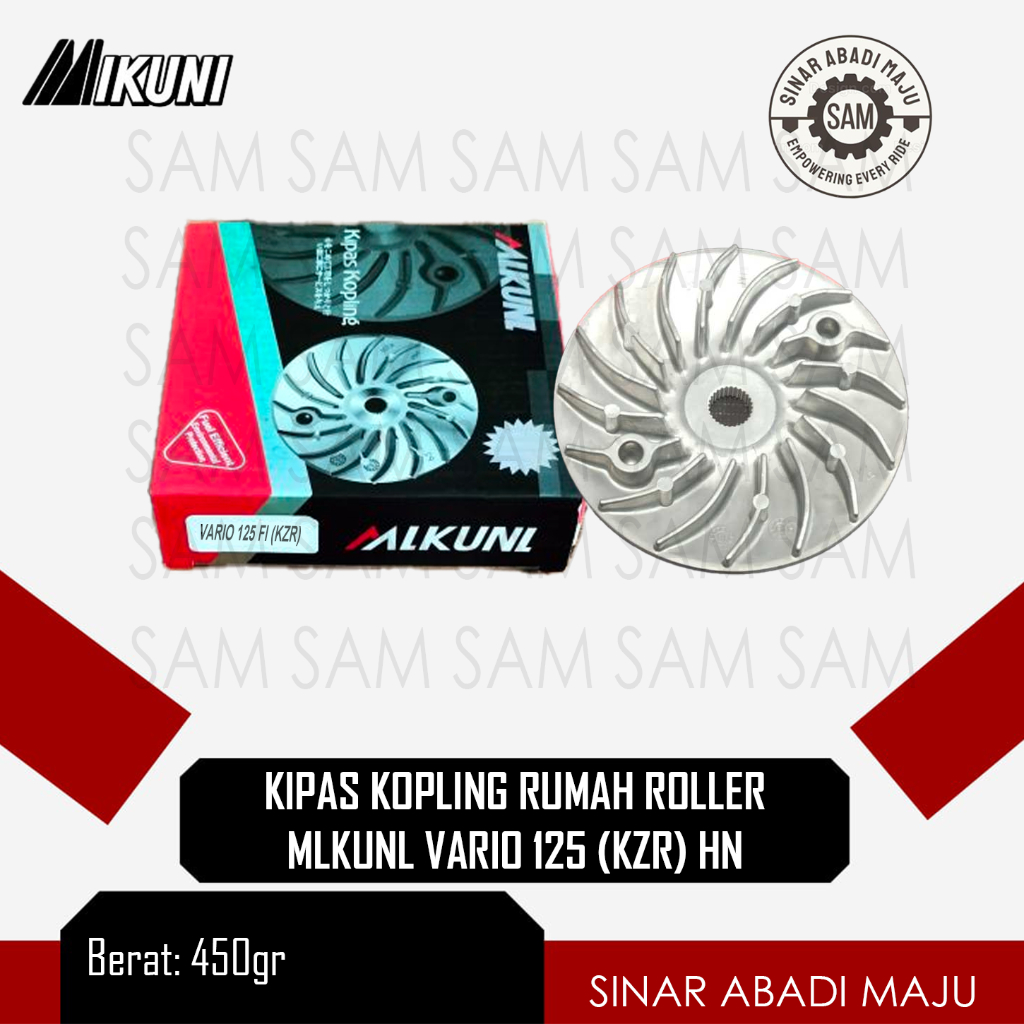 KIPAS KOPLING RUMAH ROLLER MLKUNL HN KZR VARIO 125