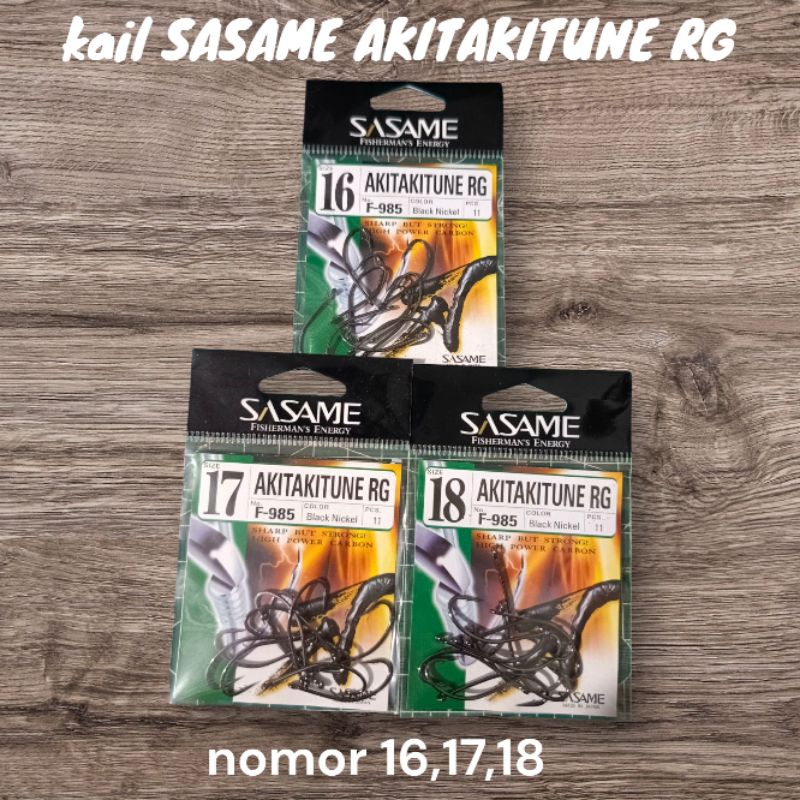 kail pancing merk SASAME AKITAKITSUNE RG/model sabit no 16/17/18