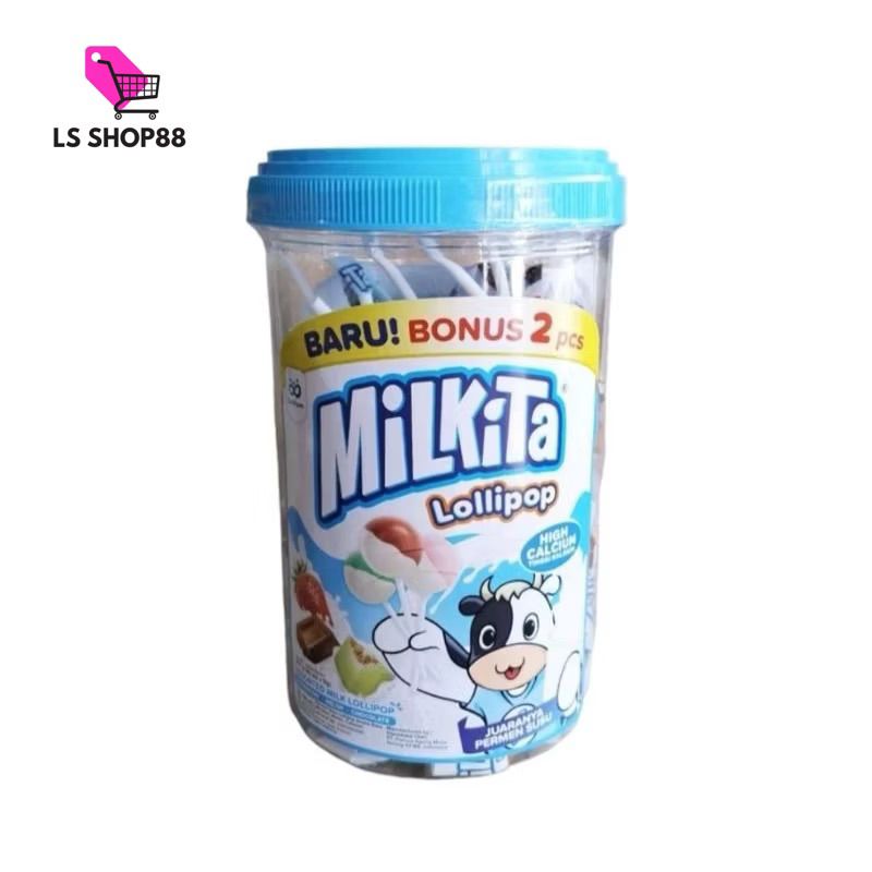 

Permen MILKITA Lolipop Toples isi 30pcs