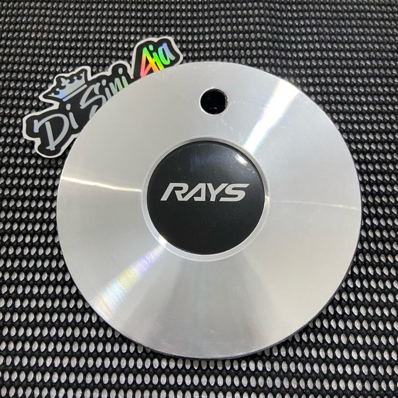 dop roda tutup velg racing mobil variasi RAYS diameter 15,1 cm