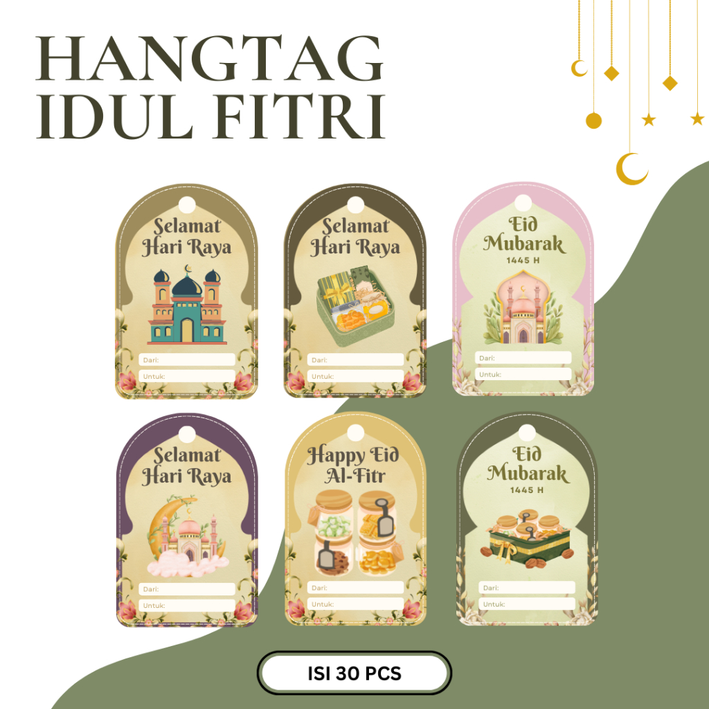 

Hangtag Lebaran Idul Fitri Isi 30 PCS LOGIA STUDIOS