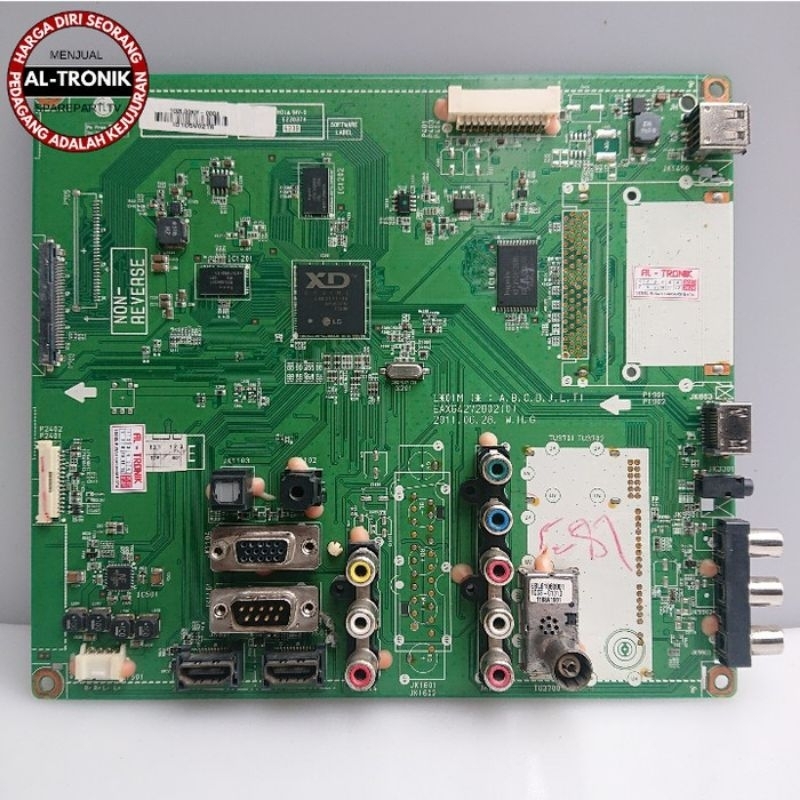MAINBOARD TV LCD LG 42 INCH MODEL 42LK450-TA MOTHERBOARD MOBO MESIN MODUL MB LG 42LK450 42LK