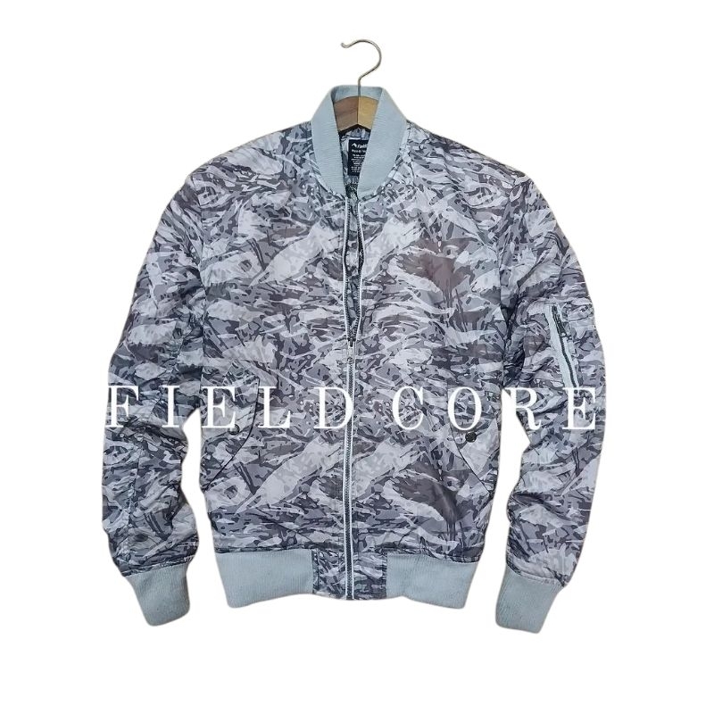 Jaket casual bomber pria keren motif camo FIELD CORE second preloved