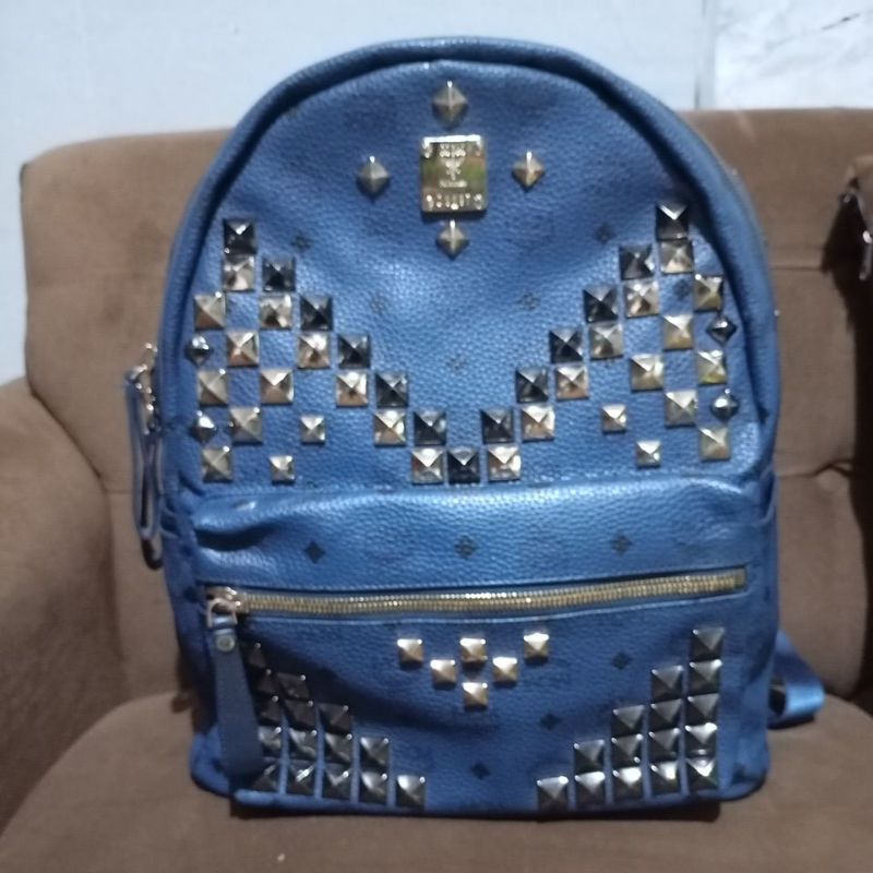 MCM Visetos Studd Spark Backpack Preloved