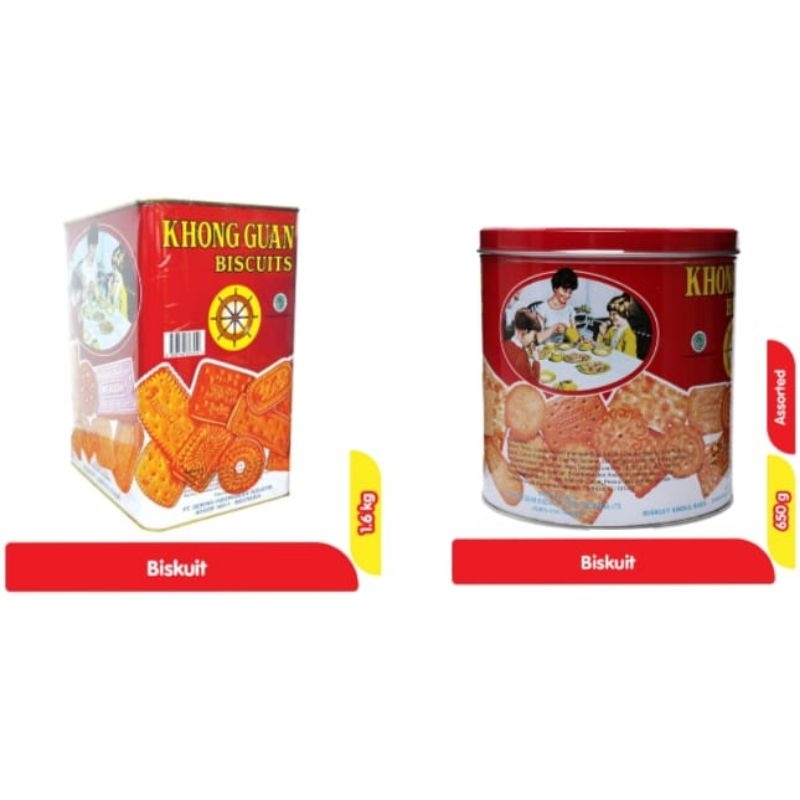 

Khong Guan Biskuit Assorted Merah Kaleng 1,6 kg