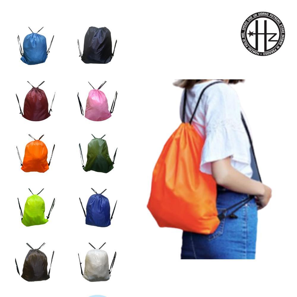 Tas serut Polos olahraga Anti air - tas serut Bola waterproof string bag selempang unisex Ransel Kai