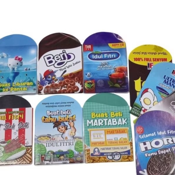 

50 pcs Amplop Lebaran Motif Snack Amplop Lebaran Hari Raya